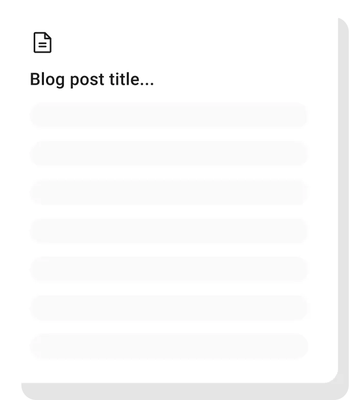 Blog post template