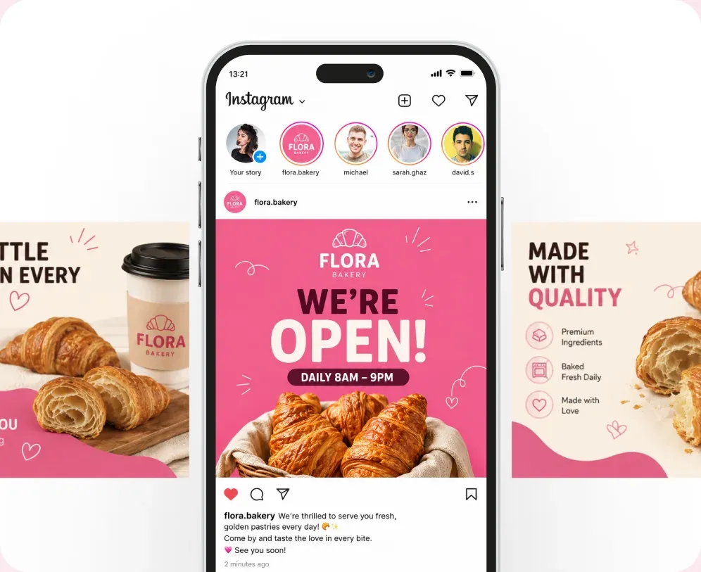 Social media carousel displayed as a sequence of posts on a phone