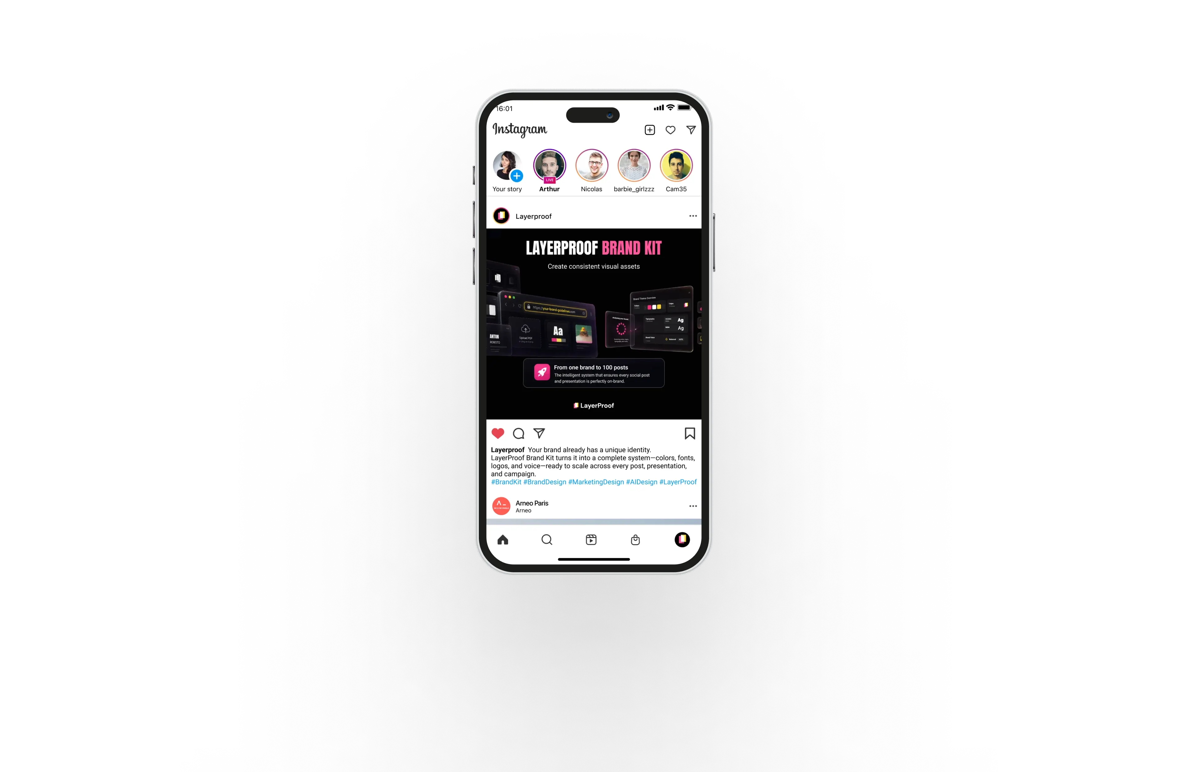 Social media carousel displayed as a sequence of posts on a phone