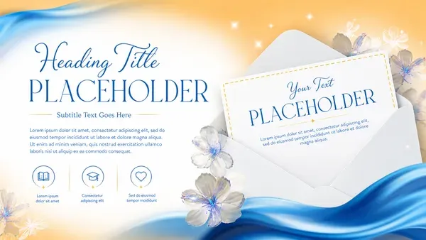Luxurious and celebratory announcement theme