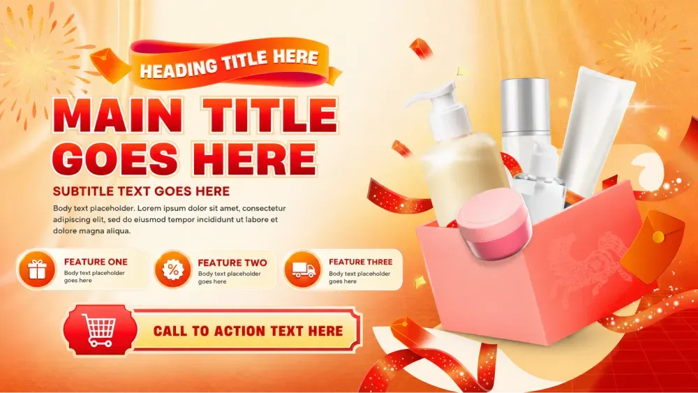 Vibrant e-commerce promotional theme