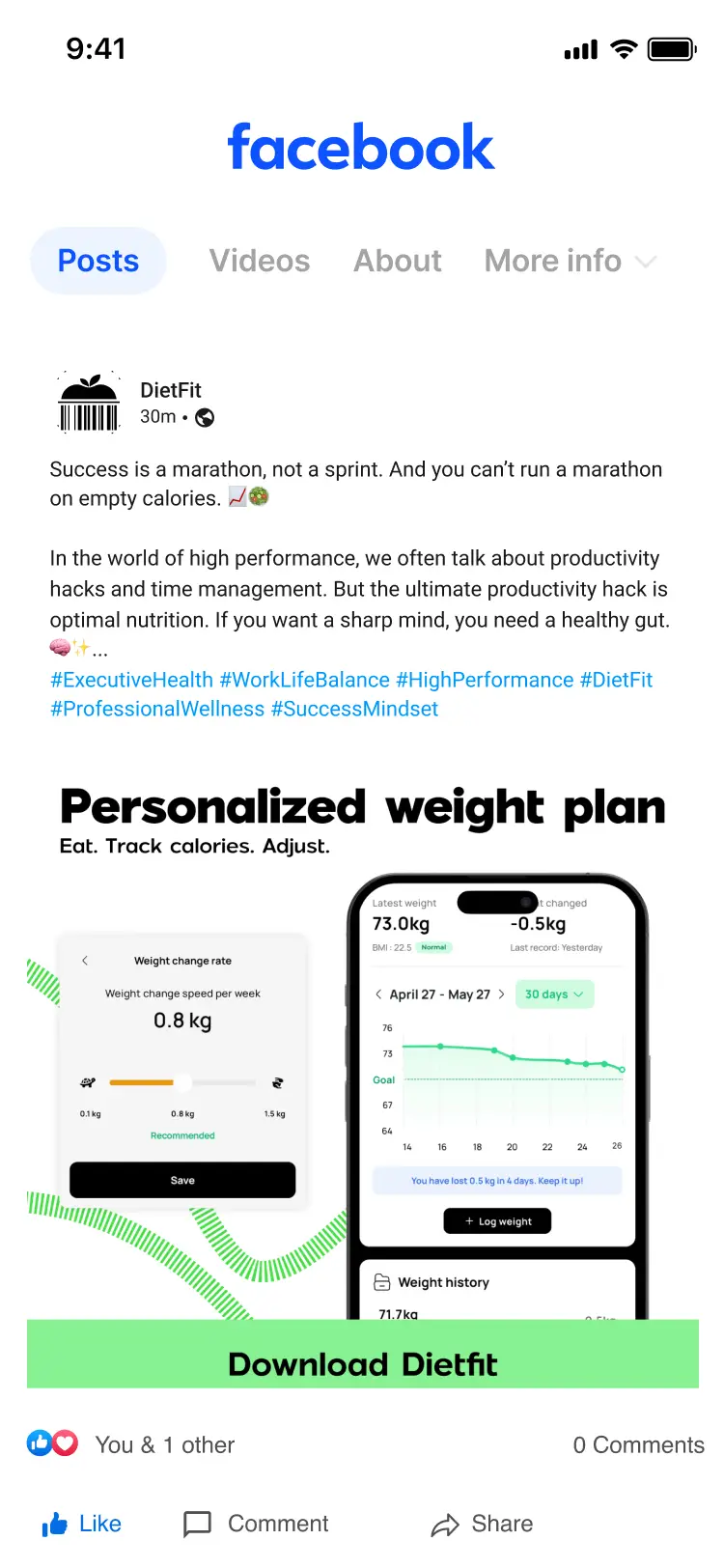 Facebook Post preview