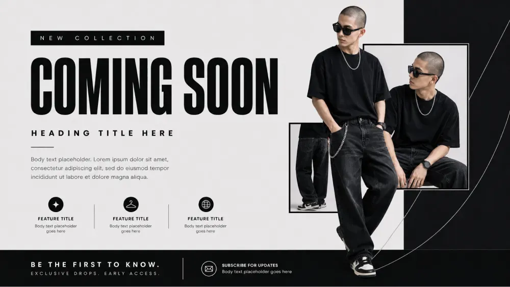 Fashion B&W minimal theme