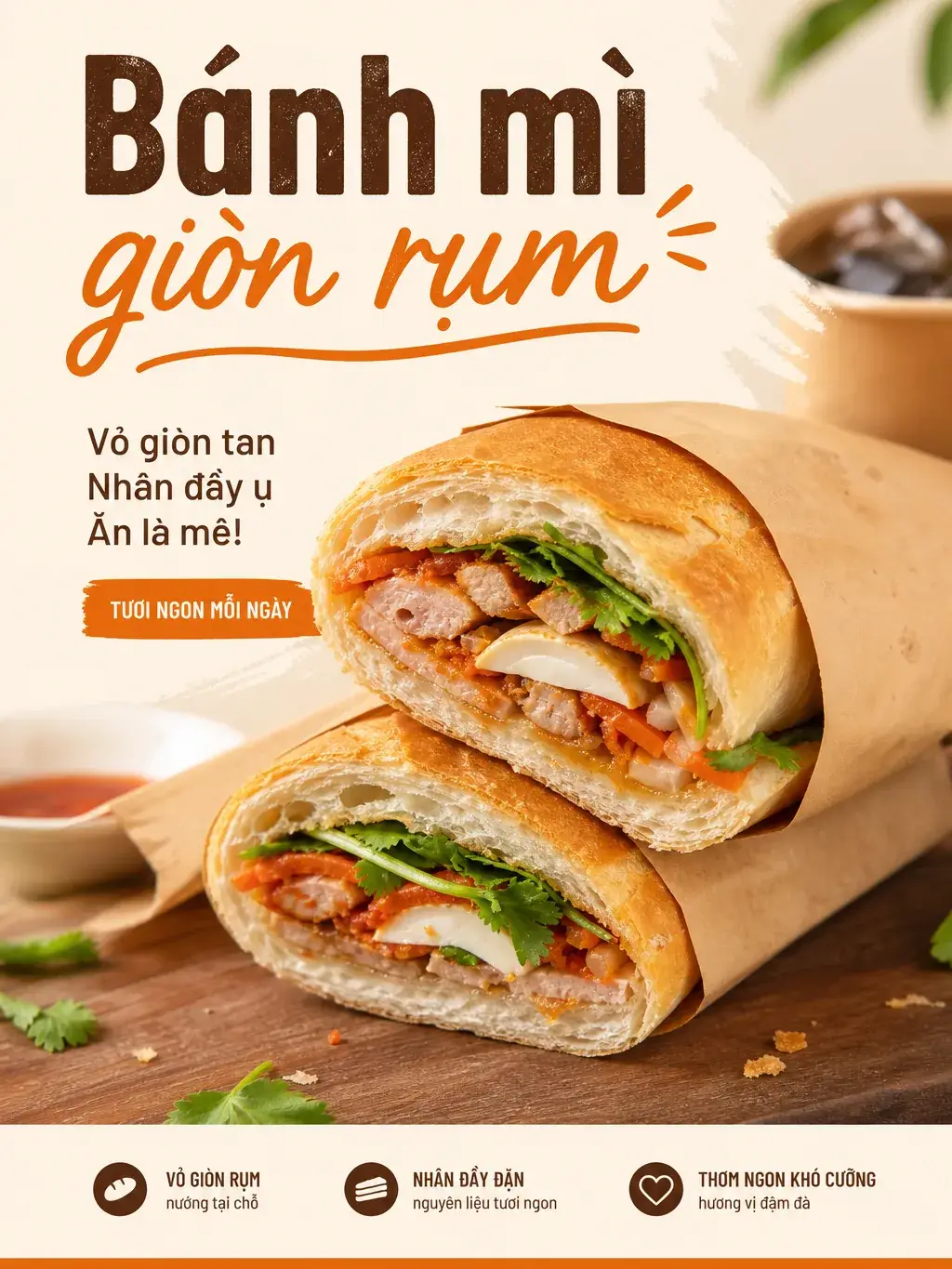 Ví dụ bài đăng mạng xã hội về Nhà hàng & Cafe số 3