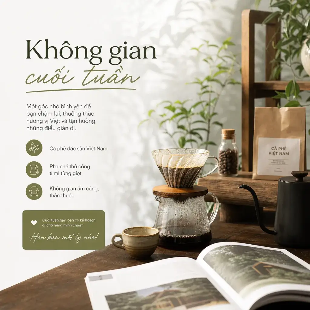 Ví dụ bài đăng mạng xã hội về Nhà hàng & Cafe số 4
