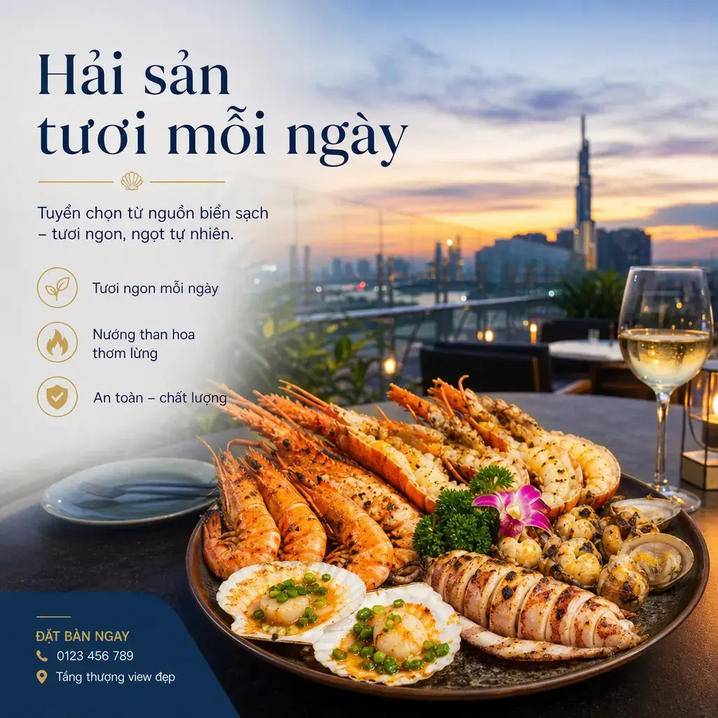 Ví dụ bài đăng mạng xã hội về Nhà hàng & Cafe số 5