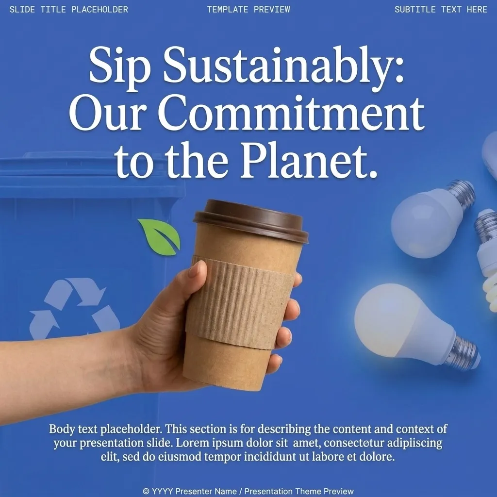 Sustainable coffee creative