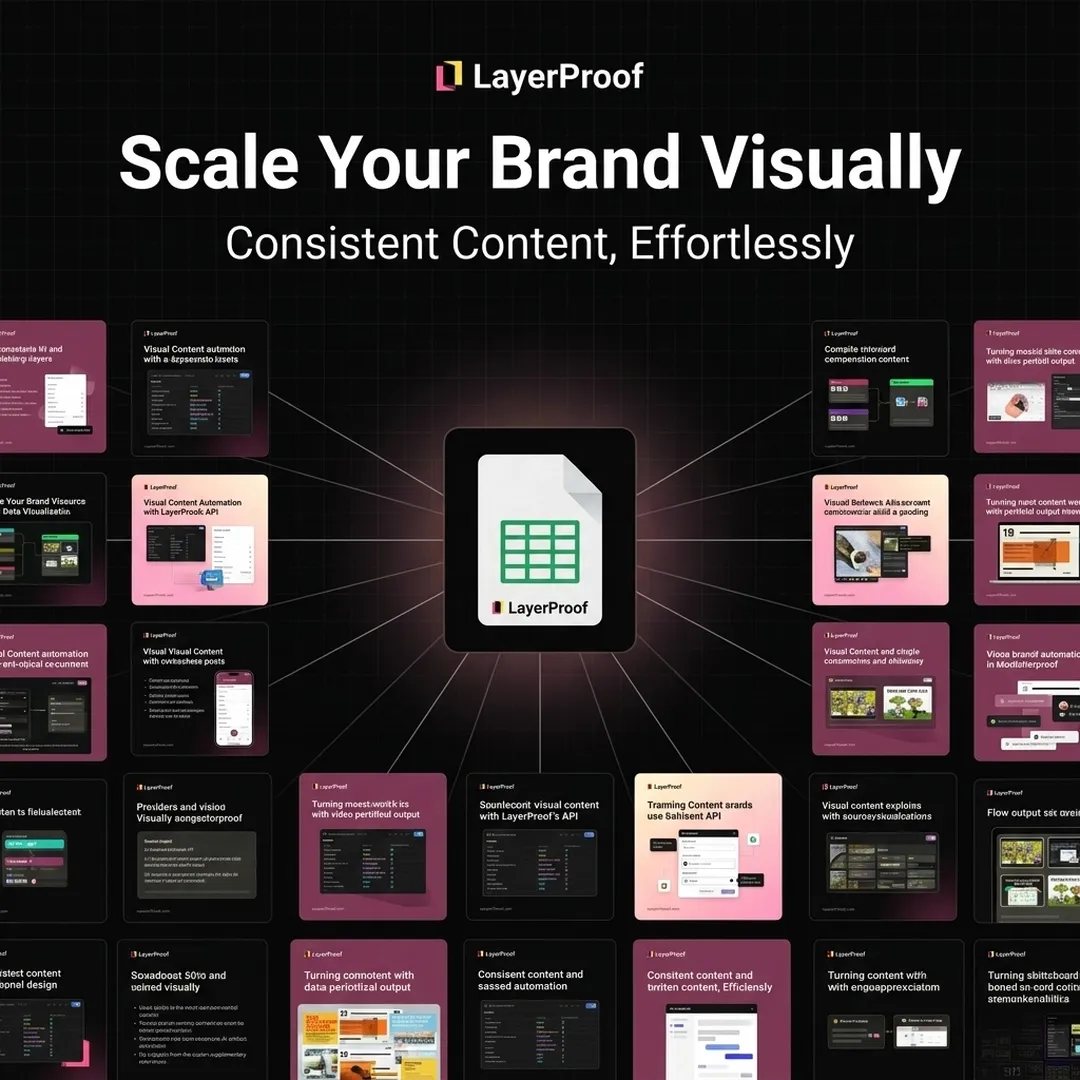 Brand visual content scaled with LayerProof