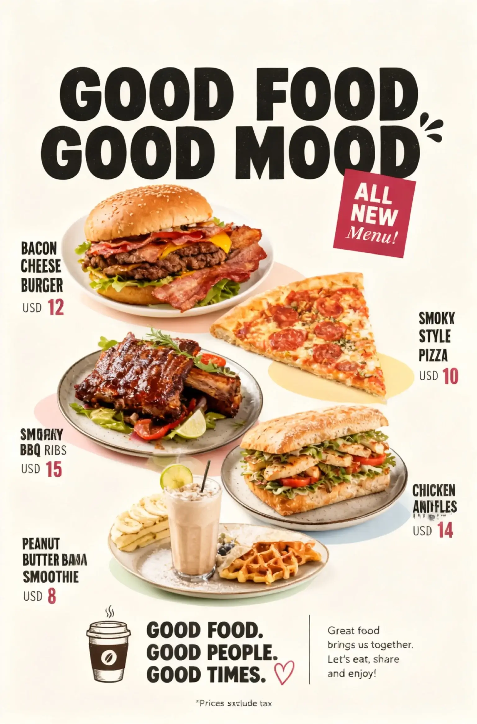 Restaurant & Cafe social post example 1