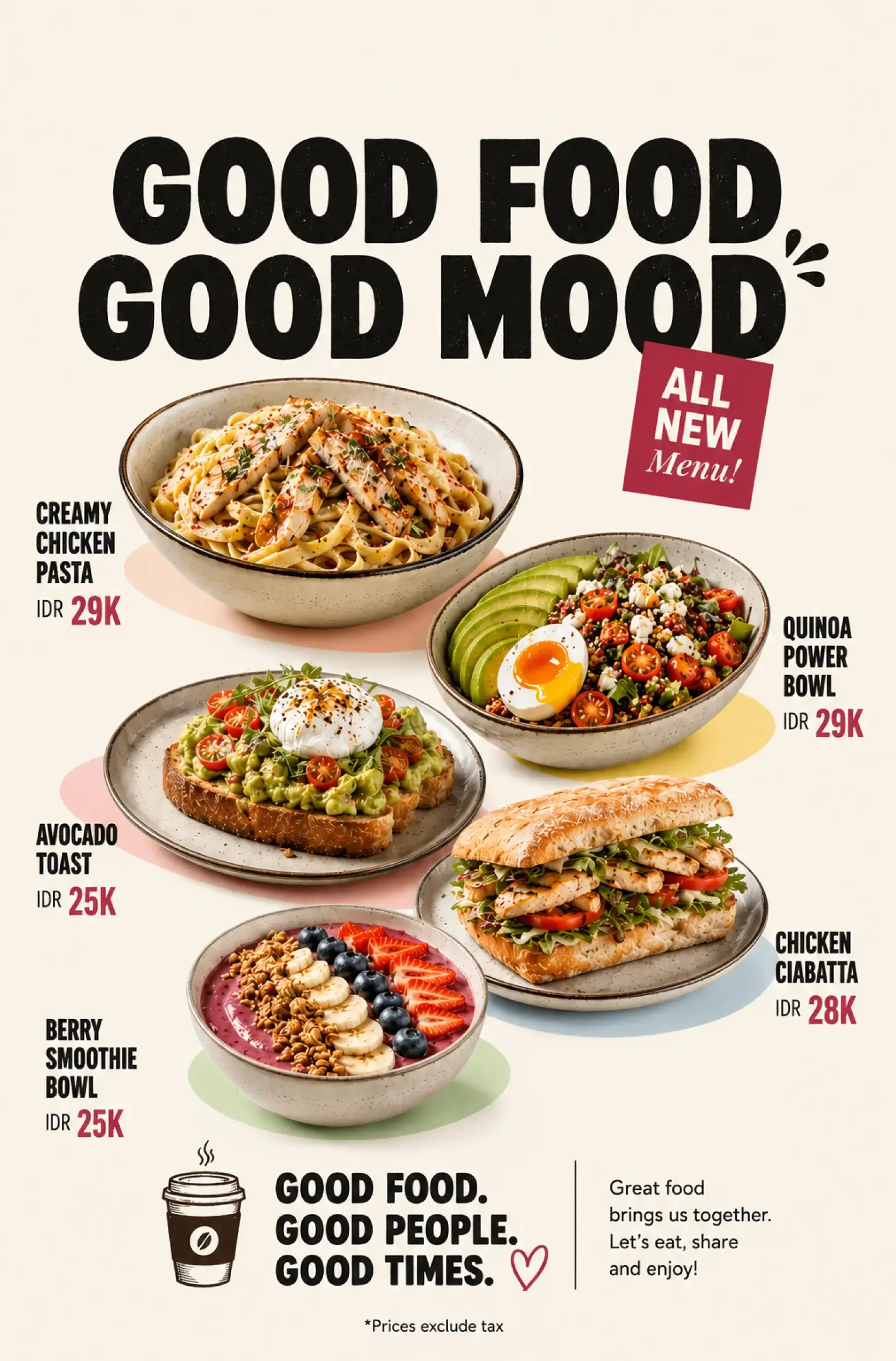 Restaurant & Cafe social post example 1