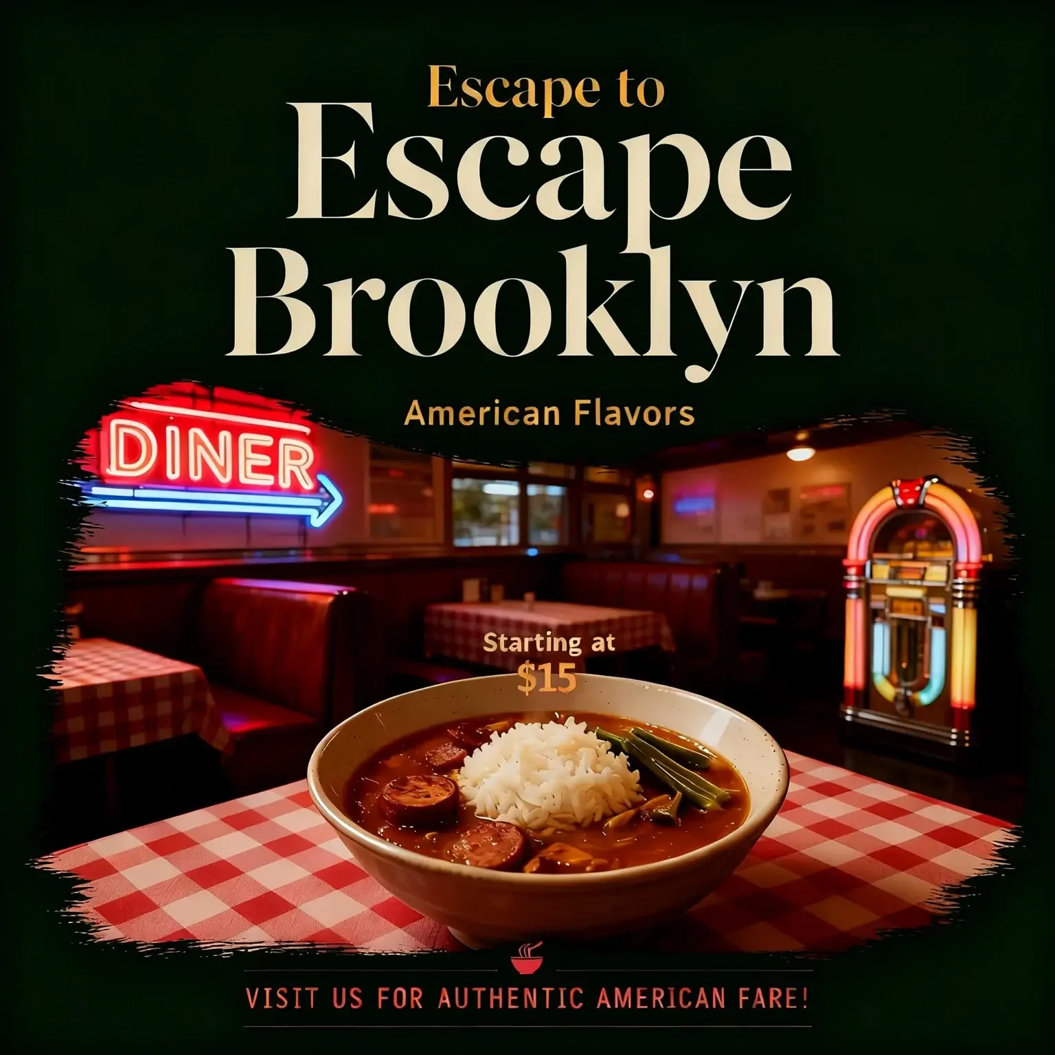 Restaurant & Cafe social post example 2