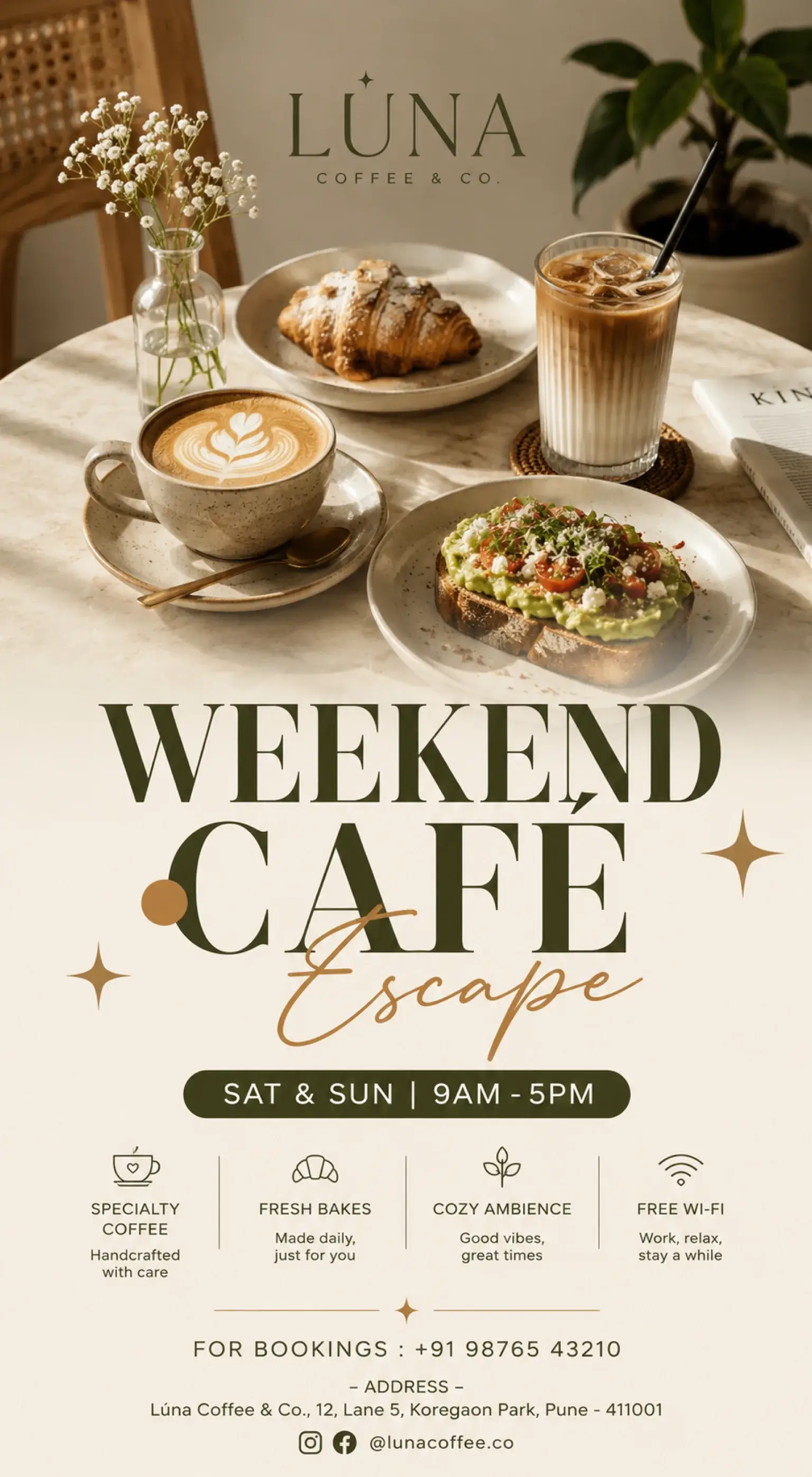 Restaurant & Cafe social post example 6