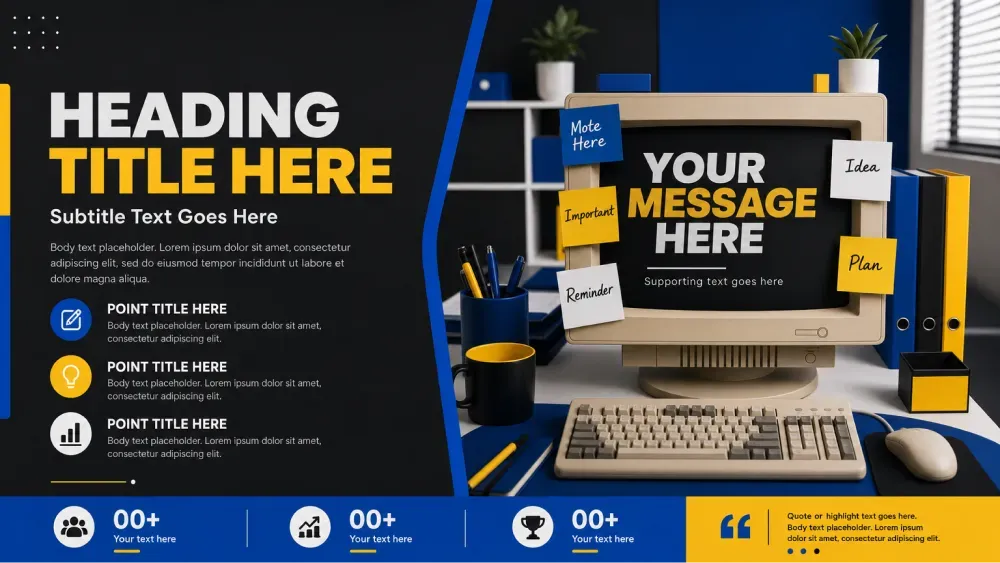 Retro-tech workspace theme