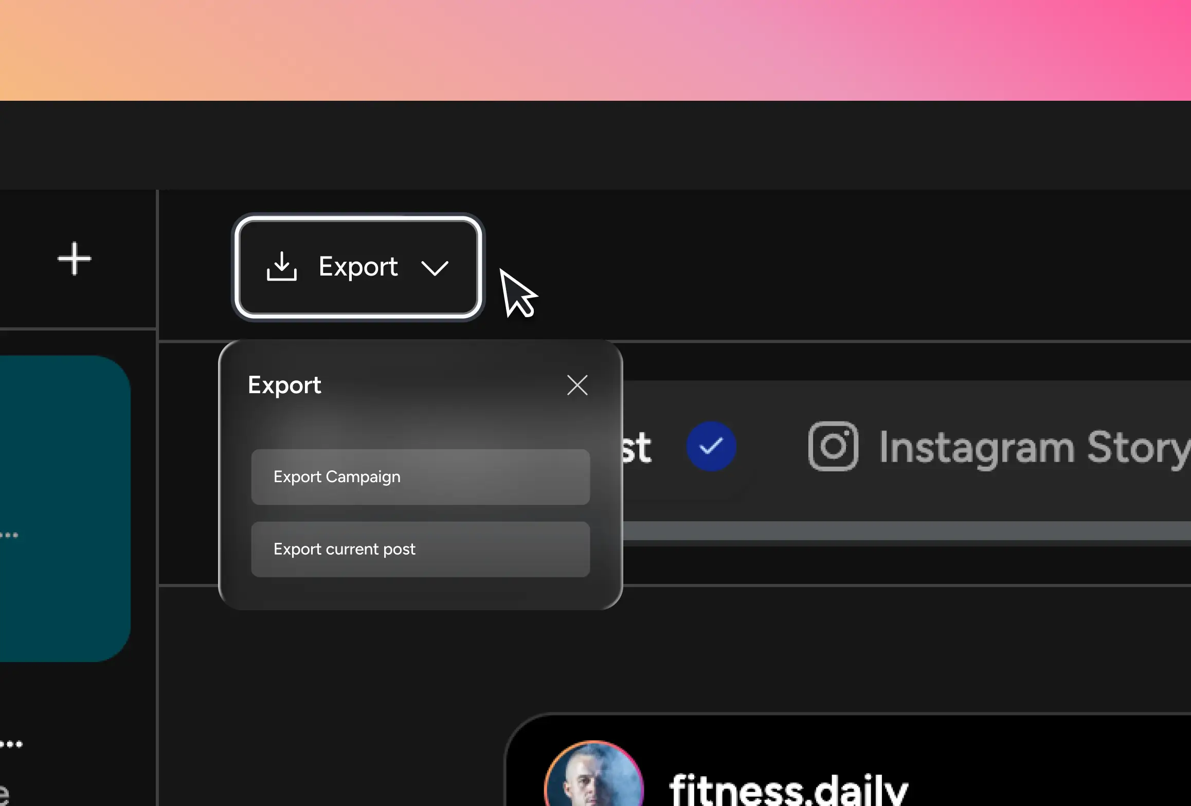 Export everywhere