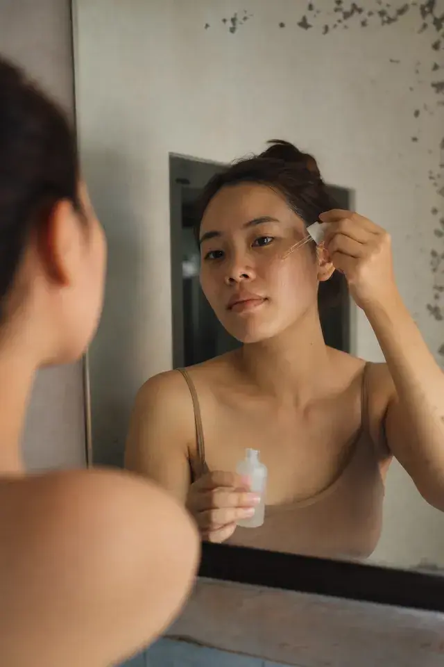 Skincare routine demo