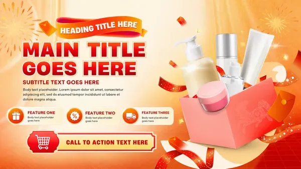 Vibrant e-commerce promotional theme